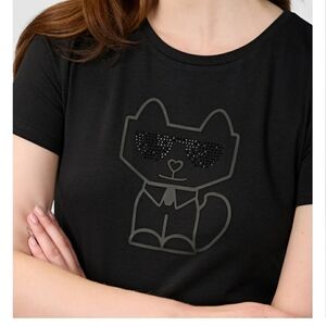 Karl Lagerfeld Choupette Logo Tee